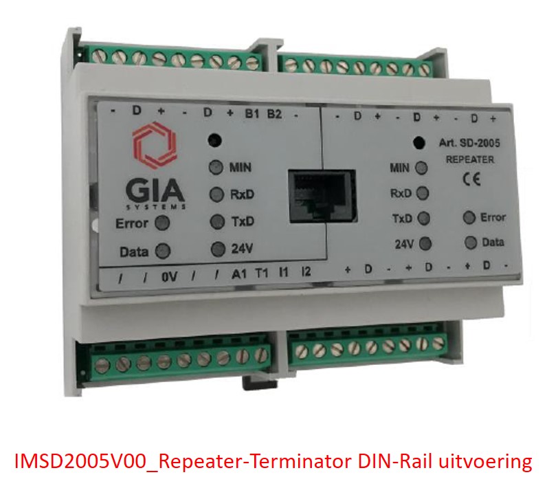 IMSD2005V00 Repeater-Terminator DIN-Rail uitvoering